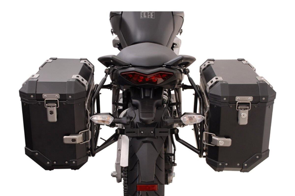 SW Motech EVO Side Carriers (Black) fits for Kawasaki Versys 650 ('07-'14) - Durian Bikers