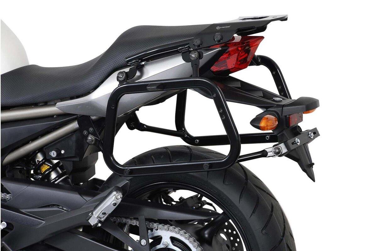 SW Motech EVO Side Carriers (Black) fits for Yamaha XJ6 / Diversion / Diversion F ('08-'19) - Durian Bikers