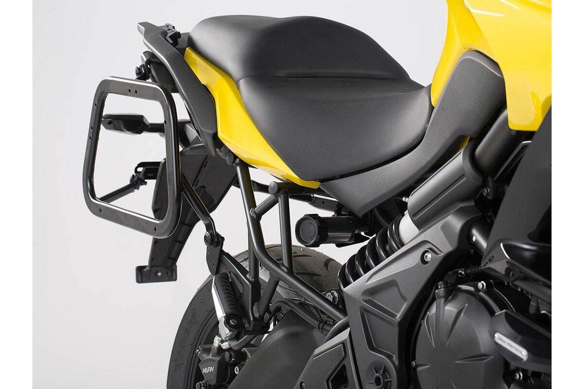 SW Motech EVO Side Carriers (Black) fits for Kawasaki Versys 650 ('15-) - Durian Bikers