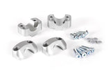 SW Motech Bar Converter Ø 22mm to Ø 28mm (H=20mm) (Silver) - Durian Bikers
