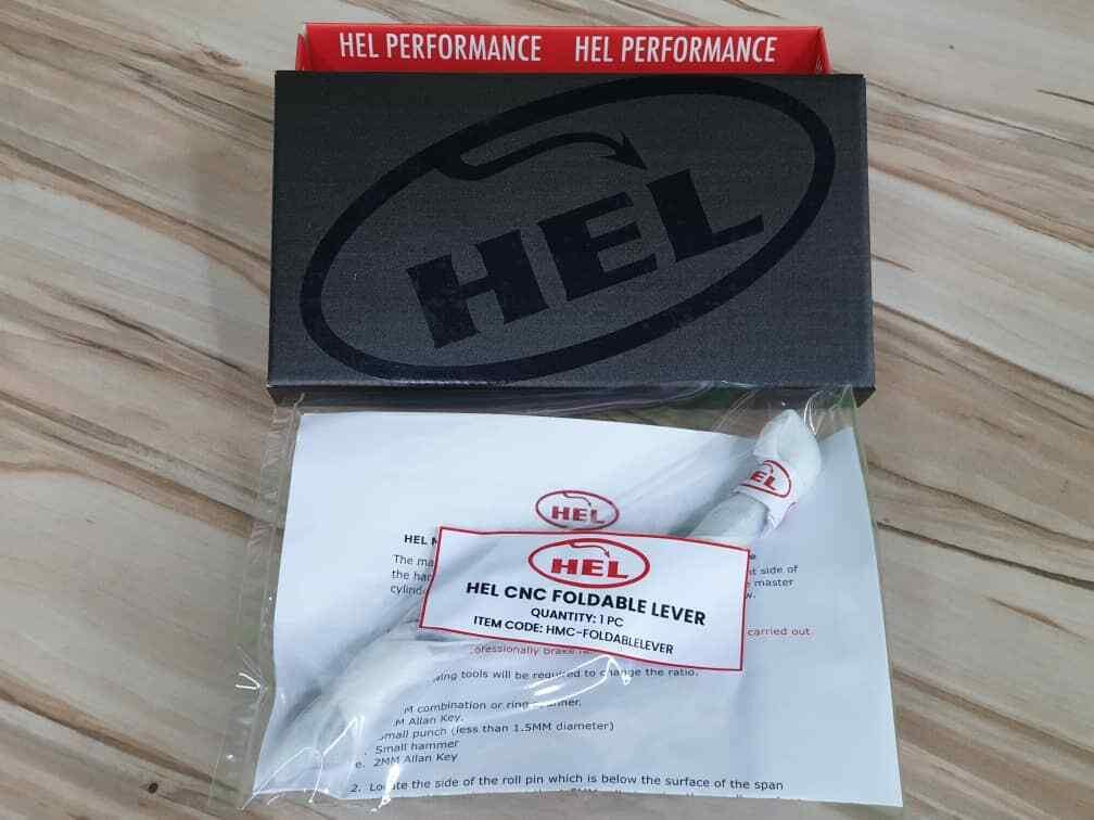 HEL Performance Solid Billet Folding Lever for Adjustable Master Cylinder - Durian Bikers