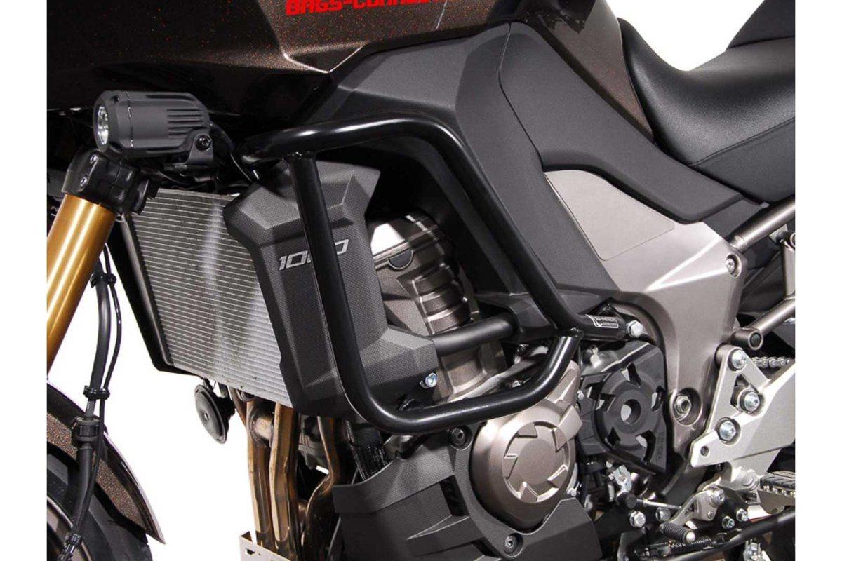 SW Motech Crash Bar (Black) fits for Kawasaki Versys 1000 ('12-'14) - Durian Bikers