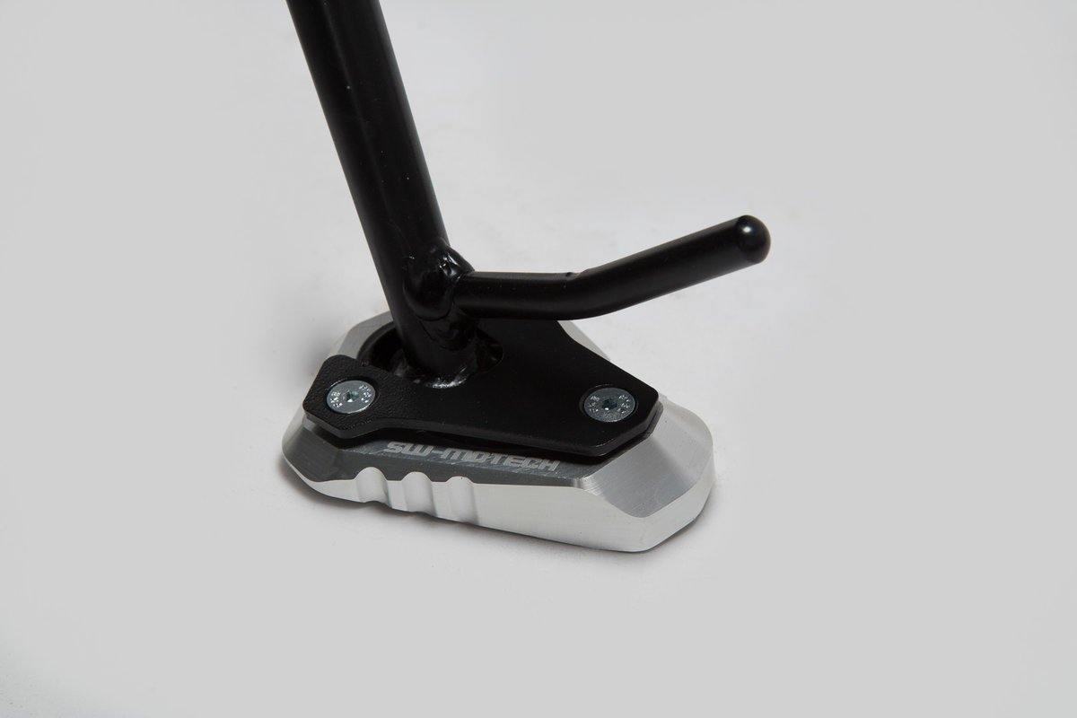 SW Motech Extension for Side Stand Foot (Silver) fits for Kawasaki Versys 1000 ('12-'14) - Durian Bikers