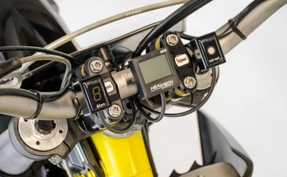 Heal Tech Quickshifter Handlebar mount for GIpro and Shift Light pro (GIPRO-M-BK)