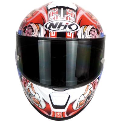 NHK Helmet K5R SV Alonso Lopez #8 (White Glossy)