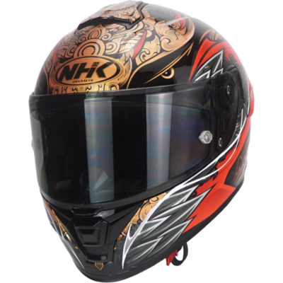 NHK Helmet K5R SV Balinese Garuda (Black Glossy) -1