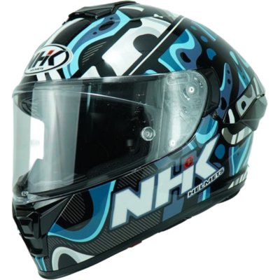 NHK Helmet K5R SV Nebula (Black/Blue Glossy) -1