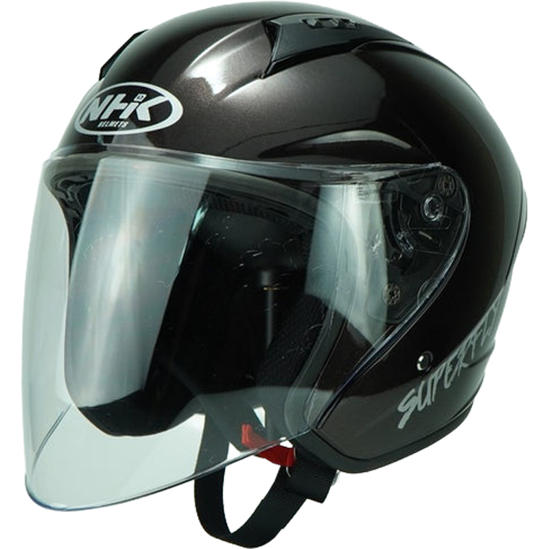 NHK Helmet R1S Solid (Crystal Dark Brown) -1