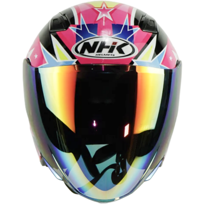NHK Helmet S1GP S Candy Star (Black/Pink Glossy)