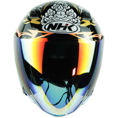 NHK Helmet S1GP S Chanon (Black/Orange Glossy)