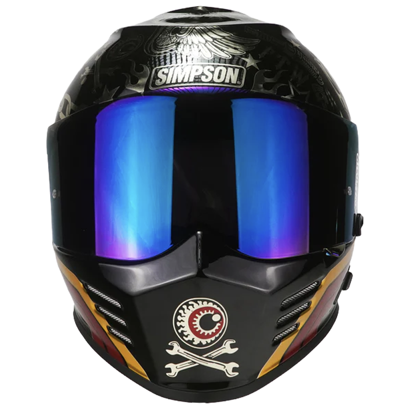 Simpson Helmet Venom Bandit (Black/Chrome) -2