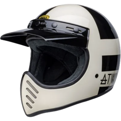 Bell Helmet Moto-3 (ATWYLD Orbit White/Black) -1