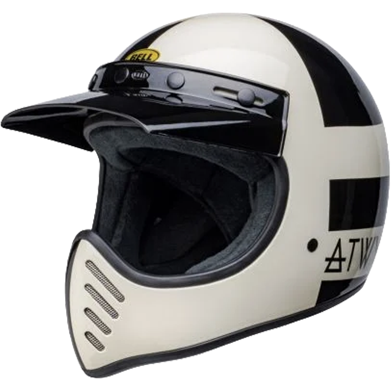 Bell Helmet Moto-3 (ATWYLD Orbit White/Black) -1