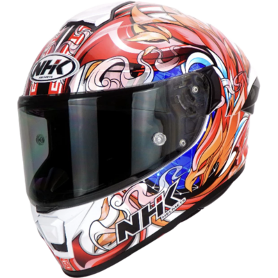 NHK Helmet K5R SV Alonso Lopez #8 (White Glossy) -1
