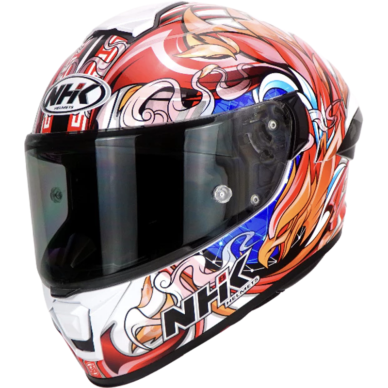 NHK Helmet K5R SV Alonso Lopez #8 (White Glossy) -1