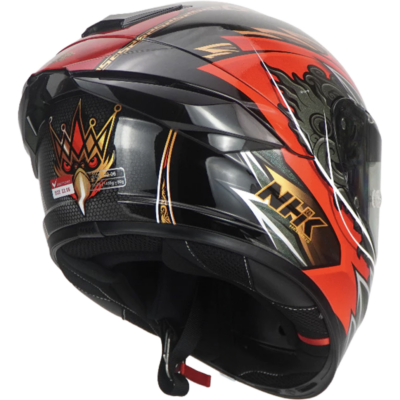 NHK Helmet K5R SV Balinese Garuda (Black Glossy)