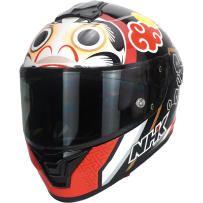 NHK Helmet K5R SV Miha #2 (Black/Red Glossy) -1