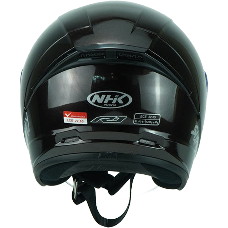 NHK Helmet R1S Solid (Crystal Dark Brown) -2