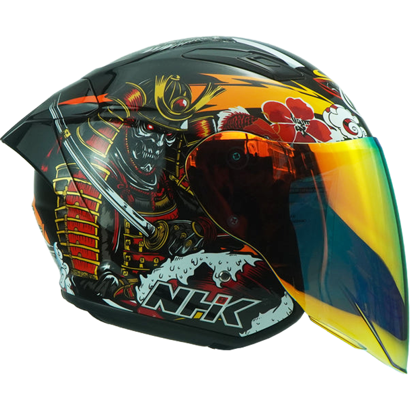NHK Helmet S1GP S Nobunaga (BlackGlossy) -3