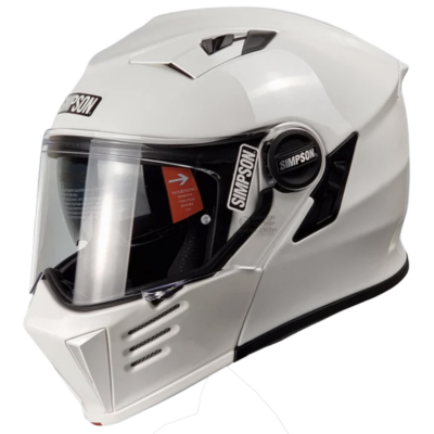Simpson Helmet Darksome Bandit (Gloss White) -1
