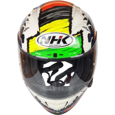 NHK Helmet GP R Tech Remi Gardner #3 (Champion White Glitter Glossy)