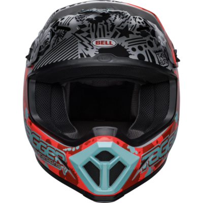Bell Helmet MX-9 Mips (Tagger Splatter Bright Red/Gray)