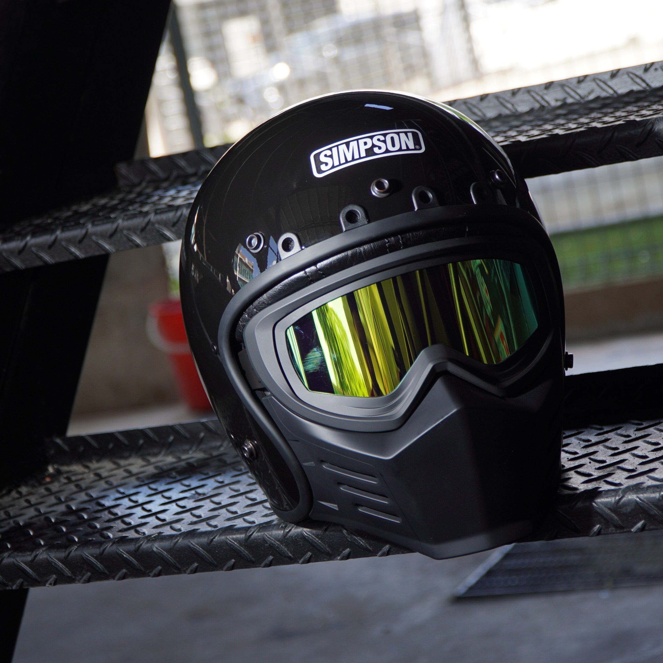 Simpson Chopper Visor (Gold) - Image 4