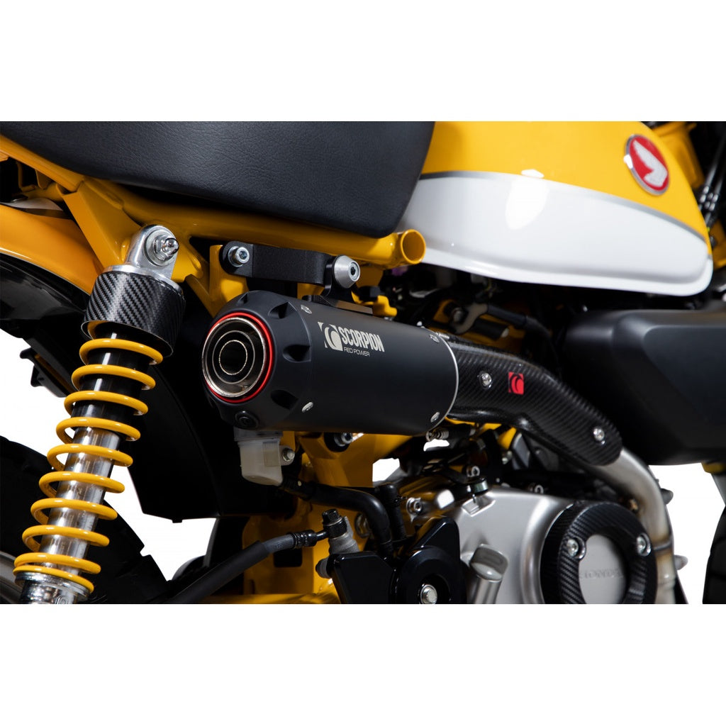 Scorpion Exhaust for Honda Monkey ('18-) Red Power Full System Black Ceramic (PHA193SYSBCER) - Image 3