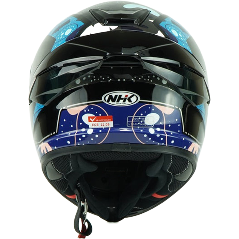 NHK Helmet K5R SV Bacteria (Black/Silver Glossy) -5