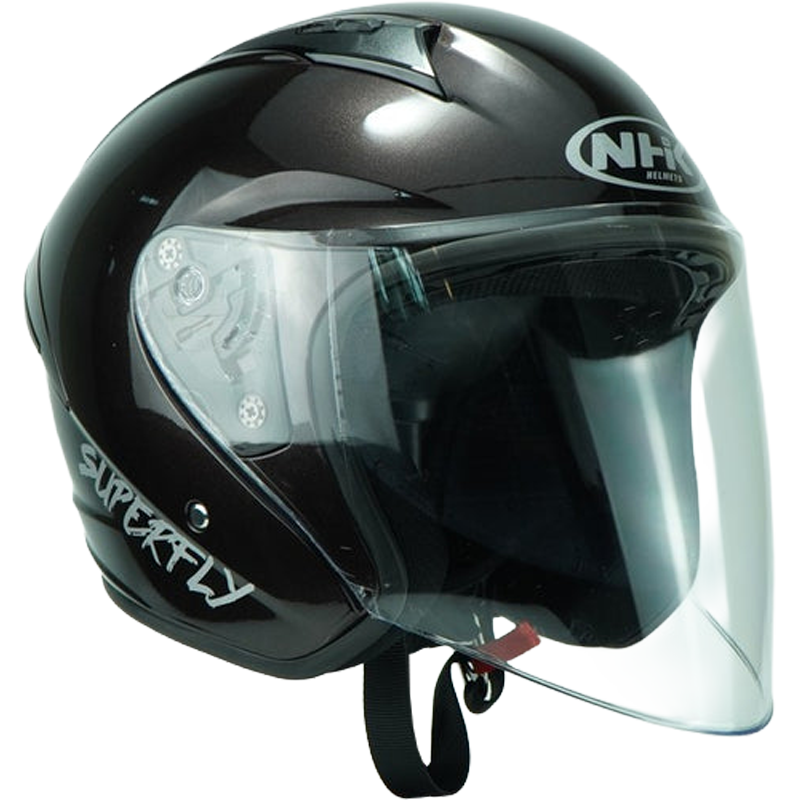 NHK Helmet R1S Solid (Crystal Dark Brown) -3