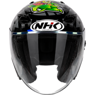 NHK Helmet R1 v2.0 Jakub #2 (Brno) (Black/Orange Glossy)