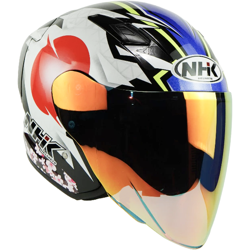 NHK Helmet S1GP S Alonso #4 (Black Blue Glossy) -3