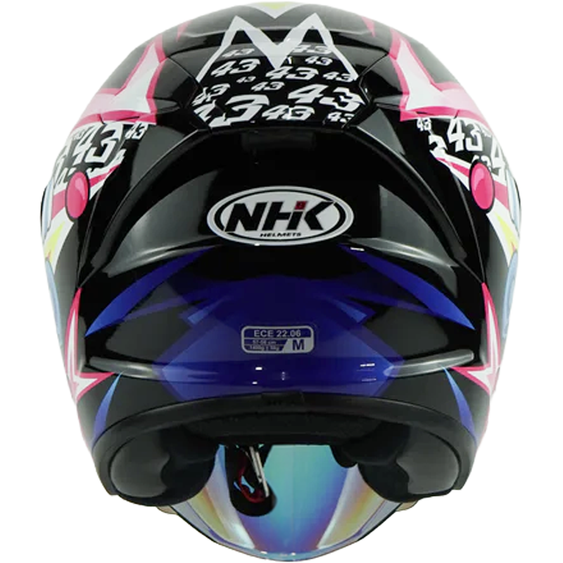 NHK Helmet S1GP S Candy Star (Black/Pink Glossy) -5