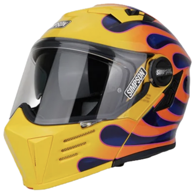 Simpson Helmet Darksome (WILDFIRE YELLOW) -1