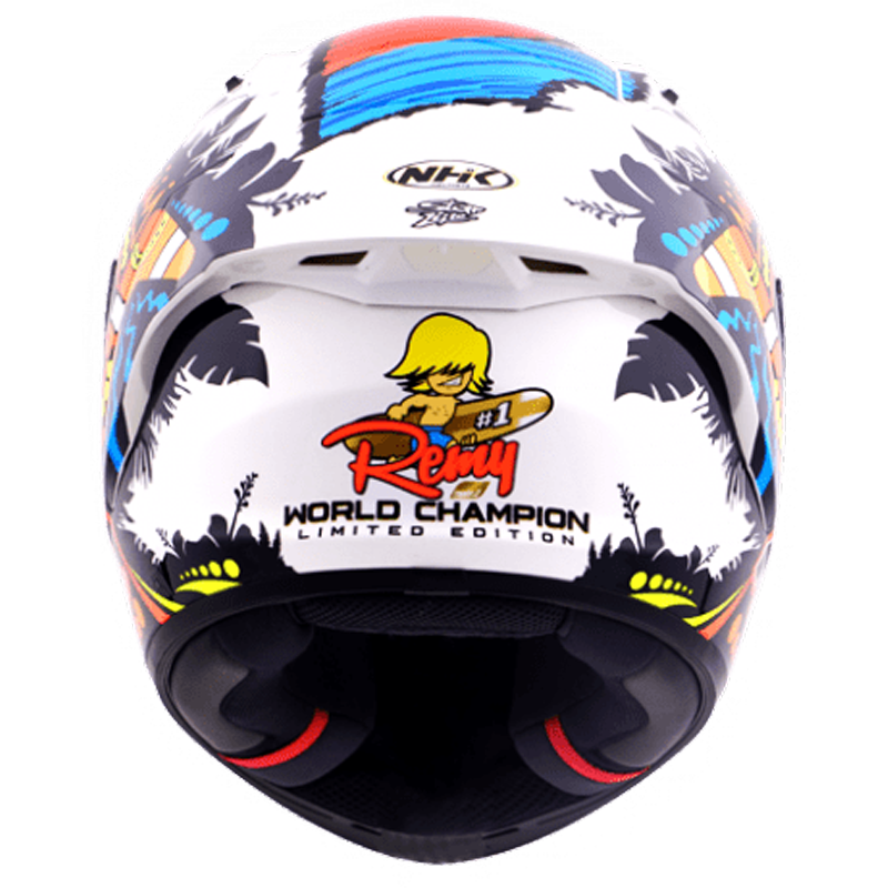 NHK Helmet GP R Tech Remi Gardner #3 (Champion White Glitter Glossy) -3
