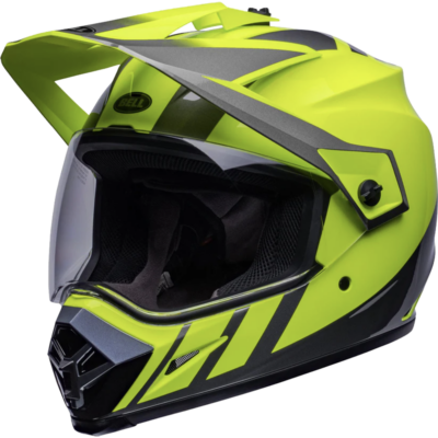 Bell Helmet MX-9 Adventure Mips (Dash Gloss Hi-Viz Yellow/Gray) -1