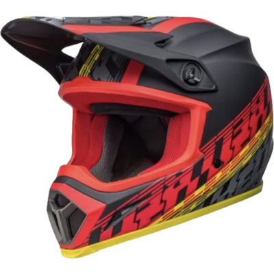 Bell Helmet MX-9 Mips (Offset Matte Black/Red) -1