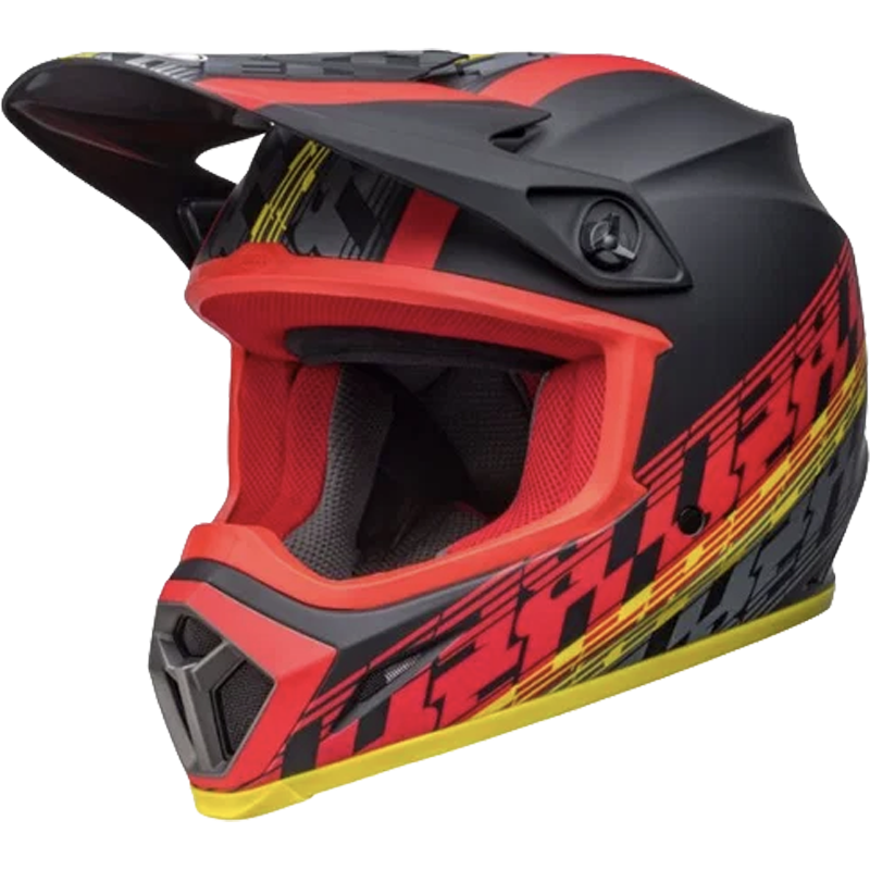 Bell Helmet MX-9 Mips (Offset Matte Black/Red) -1