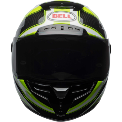 Bell Helmet Race Star (Sector White/Hi-Viz Green)
