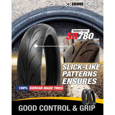 CLEARANCE Shinko Korea Tire Tyre Tayar  SR780 (70/90-17) (80/90-17) (90/80-17) (100/80-17) (110/70-17) FAST SHIPPING