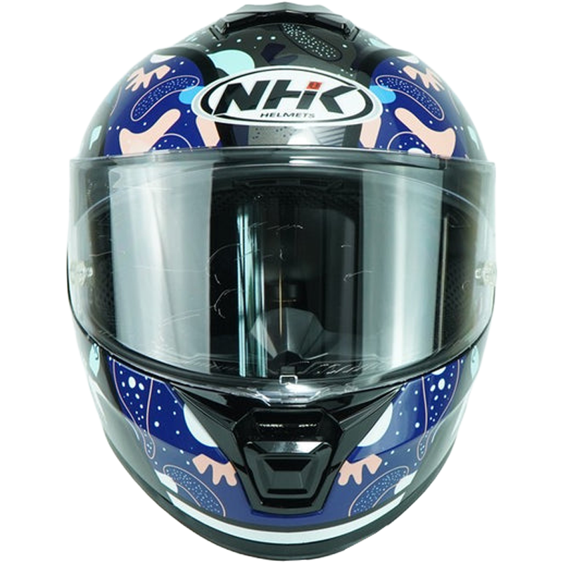 NHK Helmet K5R SV Bacteria (Black/Silver Glossy) -2