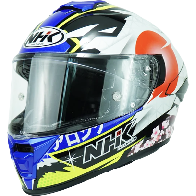 NHK Helmet K5R SV Alonso Lopez #4 (Black/Blue Glossy) -1