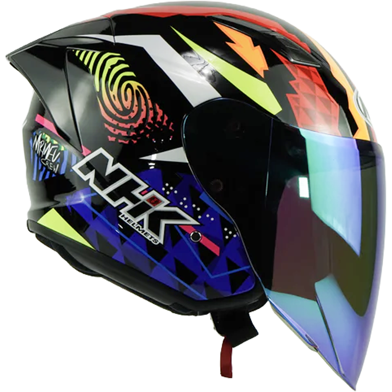 NHK Helmet S1GP S Mark Garcia (Black Glossy) -5