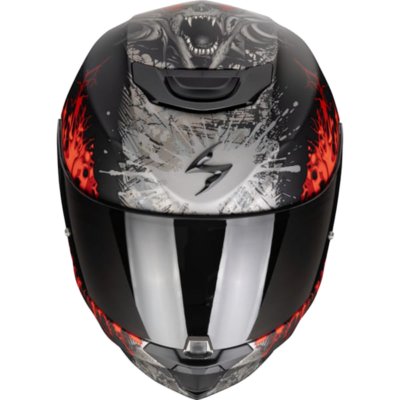 Scorpion Helmet Exo-391 (WOLF MATT BLACK / RED)