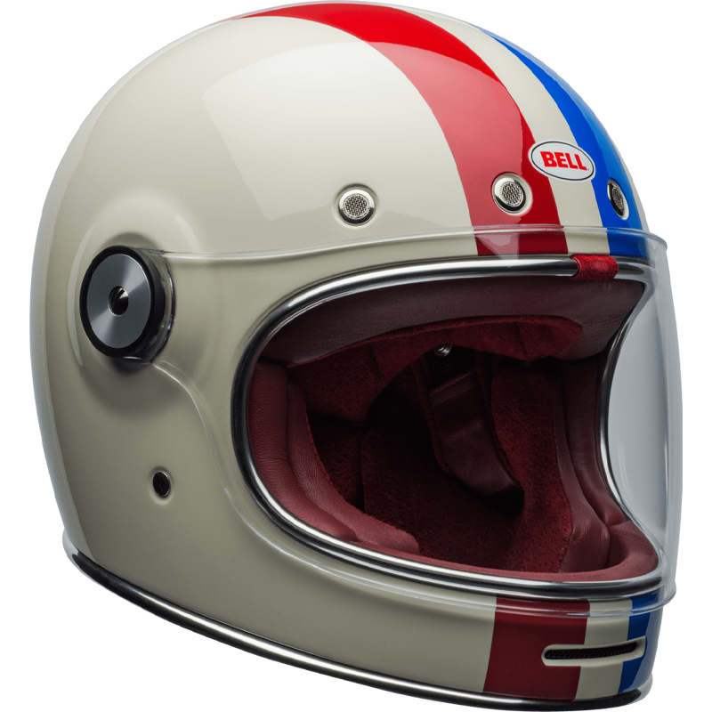 Bell Helmet Bullitt SE (Command Gloss Vintage White/OxBlood/Blue) -3