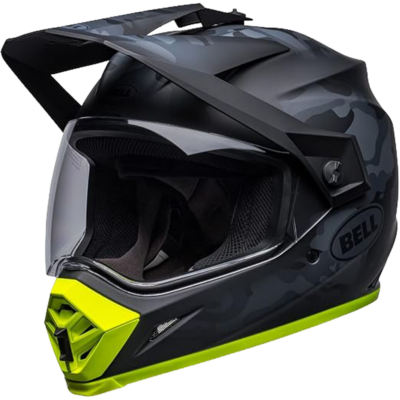 Bell Helmet MX-9 Adventure MIPS (Stealth Matte Camo Black/Hi-Viz) -1