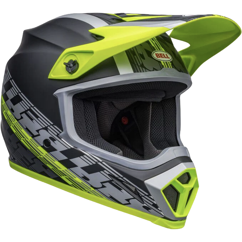Bell Helmet MX-9 Mips (Offset Matte Black/Hi-Viz) -3