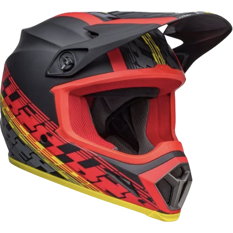 Bell Helmet MX-9 Mips (Offset Matte Black/Red) -3