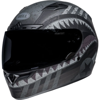 Bell Helmet Qualifier DLX MIPS (Devil May Care Matte Black/Grey) -1