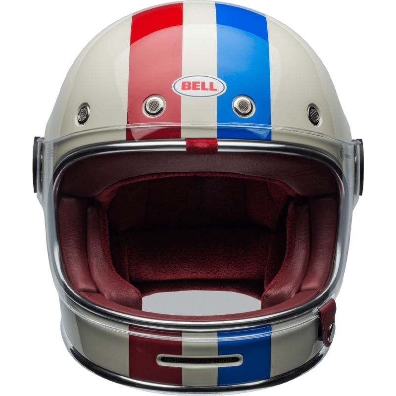 Bell Helmet Bullitt SE (Command Gloss Vintage White/OxBlood/Blue) -2